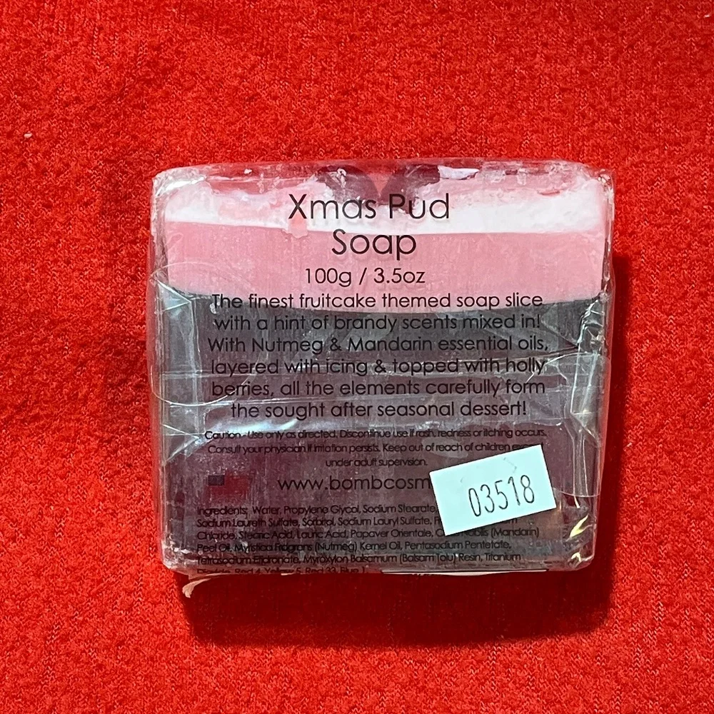 Xmas Pud Handmade Soap – NEW • Festive Holiday Scent